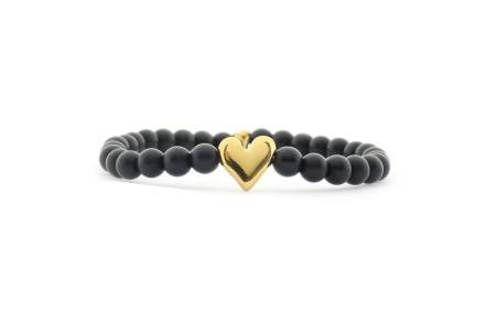 QOSS Armband YVONNE gold Blackstone