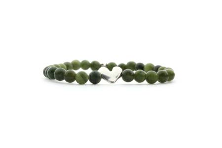 QOSS Armband YVONNE silber Taiwan Jade