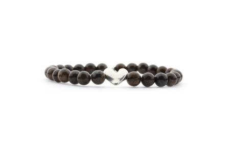 QOSS Armband YVONNE silber Bronzit