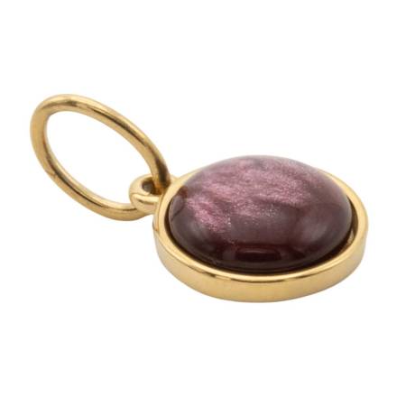 QOSS Anhänger SYLVIA gold Ø 1,2 cm burgundy