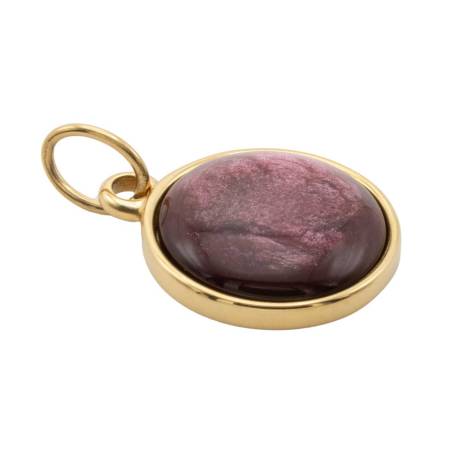 QOSS Anhänger SYLVIA gold Ø 2 cm burgundy