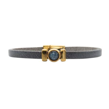 QOSS Armband ISABEL gold vintage schwarz jeansblau