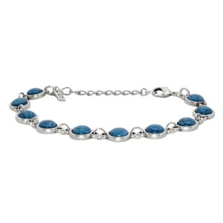 QOSS Armband LOIS silber saphirblau