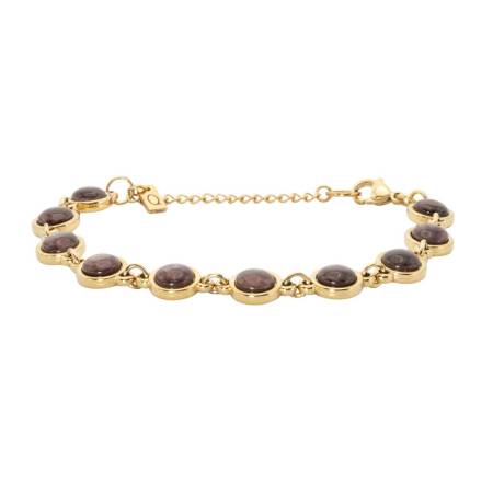 QOSS Armband LOIS gold chocolate