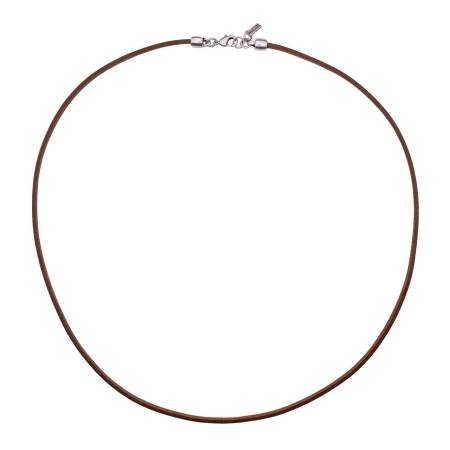 QOSS Lederkette IVA 85 cm braun