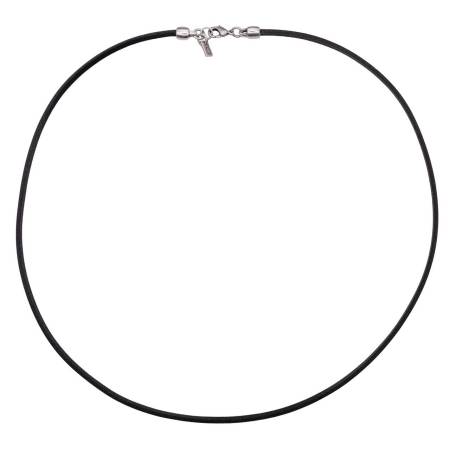 QOSS Lederkette IVA 85 cm schwarz