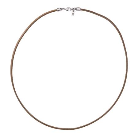 QOSS Lederkette IVA 60 cm taupe