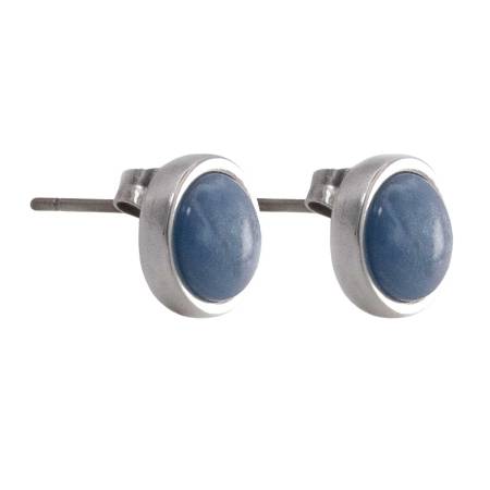 QOSS Ohrringe BO rund himmelblau