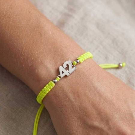 Preview: SAILBRACE Armband 42K NEON YELLOW BRAIDED