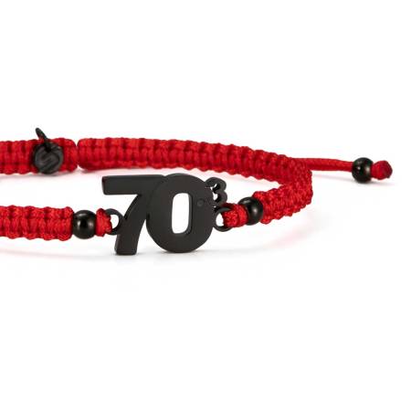 Preview: SAILBRACE Armband 70.3 BLACK RED BRAIDED