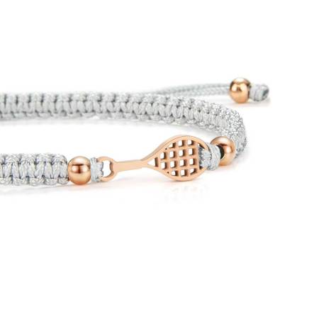 SAILBRACE Armband ROSÈ TENNIS GREY BRAIDED