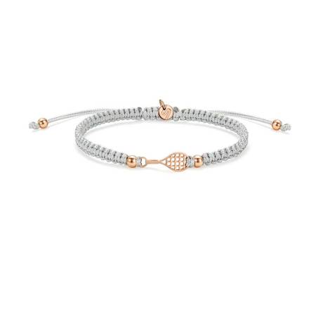SAILBRACE Armband ROSÈ TENNIS GREY BRAIDED