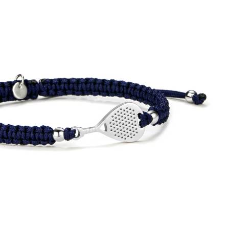SAILBRACE Armband SILVER PADEL ROYAL BLUE BRAIDED