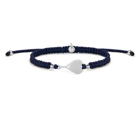 SAILBRACE Armband SILVER PADEL ROYAL BLUE BRAIDED