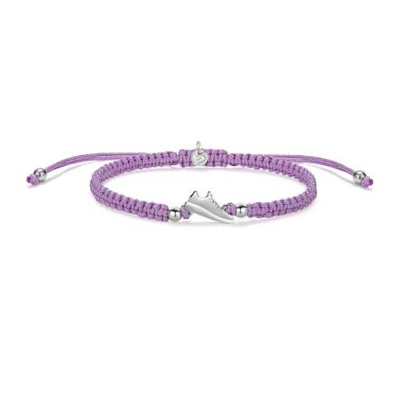 SAILBRACE Armband SILVER RUNNER LILA BRAIDED