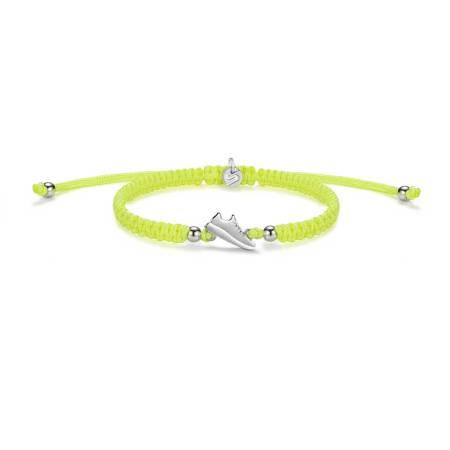SAILBRACE Armband SILVER RUNNER NEON YELLOW BRAIDED