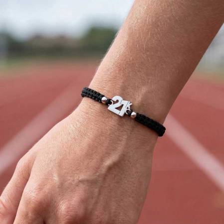 Preview: SAILBRACE Armband 21K BLACK BRAIDED