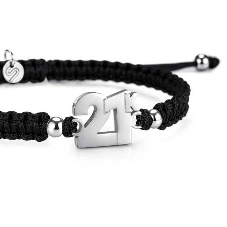 Preview: SAILBRACE Armband 21K BLACK BRAIDED