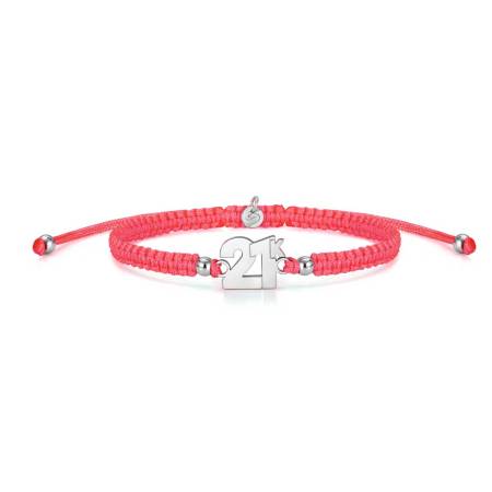 SAILBRACE Armband 21K NEON PINK BRAIDED