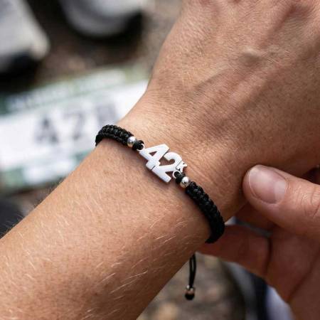 Preview: SAILBRACE Armband 42K BLACK BRAIDED