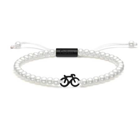 SAILBRACE Armband PEARL BLACK BIKE