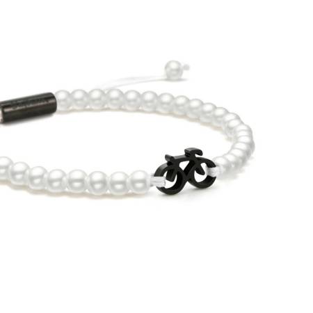 SAILBRACE Armband PEARL BLACK BIKE