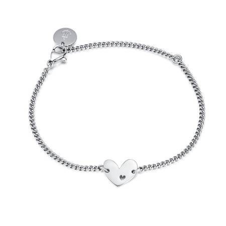 SAILBRACE Armband DOUBLE HEART silber