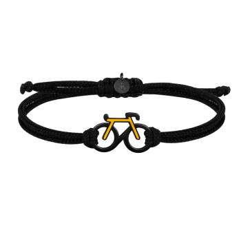 SAILBRACE Armband schwarz BICYCLE AMBER schwarz-gelb