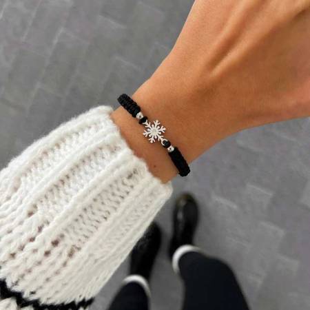 Preview: SAILBRACE Armband FROST SNOWFLAKE BRAIDED