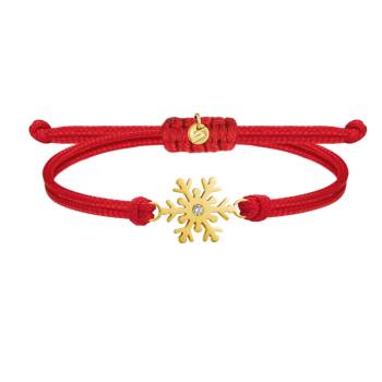 SAILBRACE Armband MAGIC SNOWFLAKE rot-gold