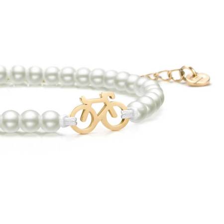 SAILBRACE Armband PEARL GOLD BIKE CHAIN