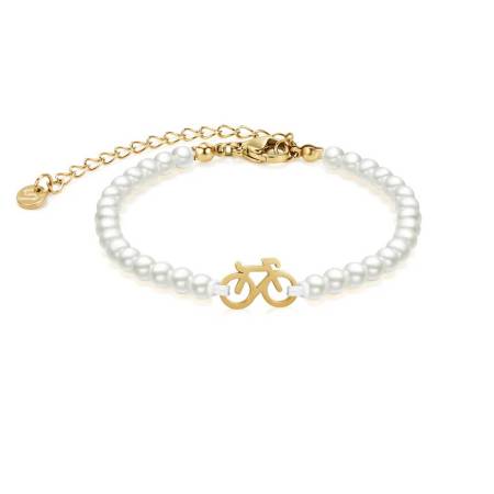 SAILBRACE Armband PEARL GOLD BIKE CHAIN
