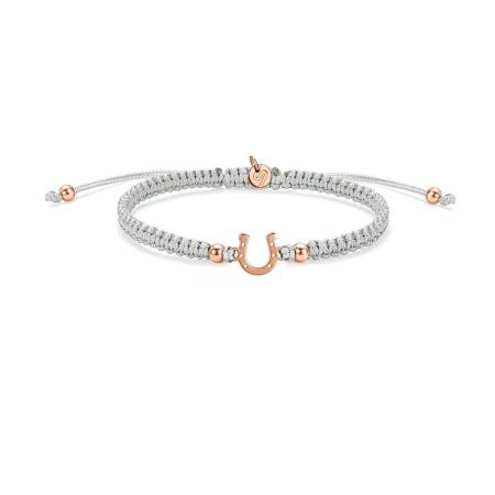 SAILBRACE Armband ROSÉ HORSE RIDER GREY BRAIDED