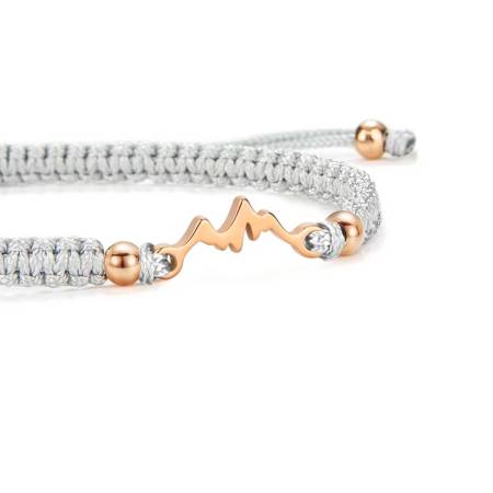 SAILBRACE Armband ROSÉ MOUNTAIN GREY BRAIDED