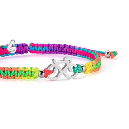 SAILBRACE Armband SILVER BIKE CHROMATIC BRAIDED