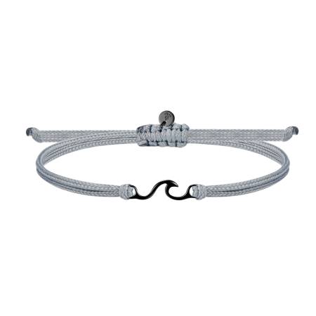SAILBRACE Armband grau WAVE schwarz
