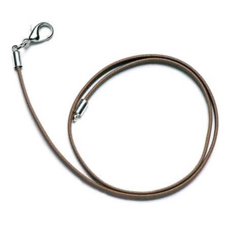 SchauTime LEDERKETTE Formentera Taupe 40 cm