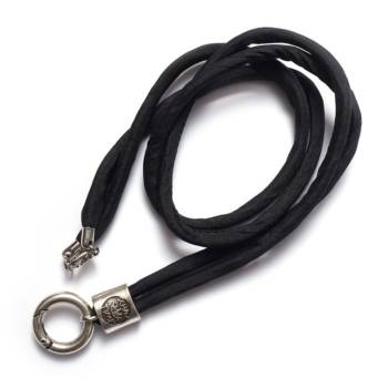 SchauTime SEIDENKETTE Black Sterling 88 cm