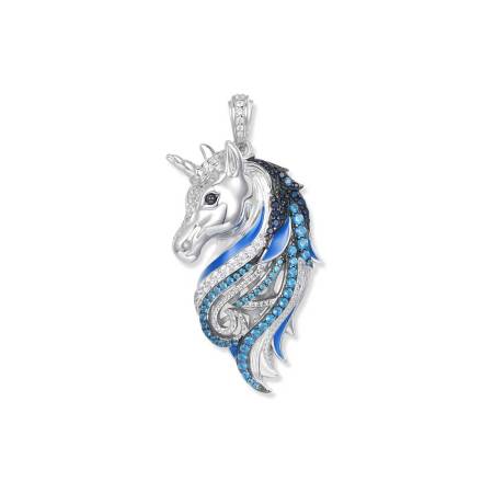 Seinerzeit FLORA & FAUNA Anhänger Einhorn AZURA