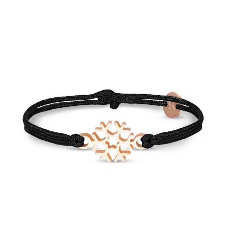 UKIYYO Armband schwarz SNOWFLAKE rosé