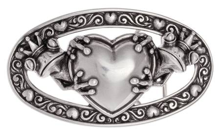 UMJUBELT Gürtelschließe FROSCHKÖNIG silber