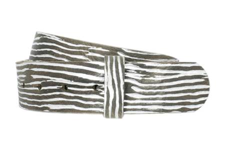 LUCA KAYZ Gürtel ZEBRA grey