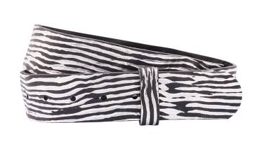 LUCA KAYZ Gürtel ZEBRA nero