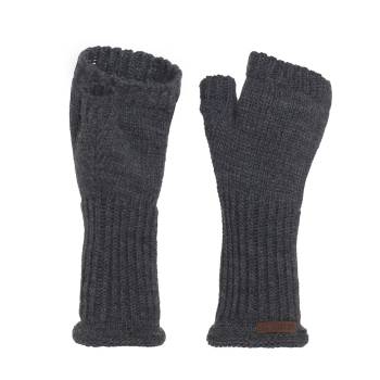 KNIT FACTORY Handstulpen CLEO anthrazit