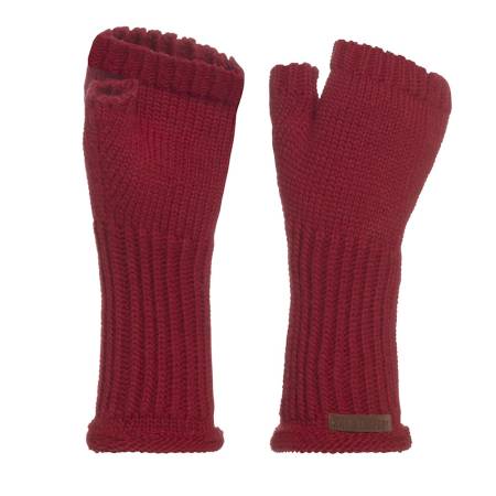 KNIT FACTORY Handstulpen CLEO bordeaux
