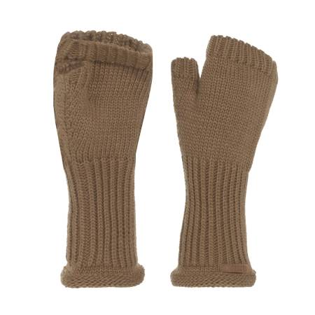 KNIT FACTORY Handstulpen CLEO new camel