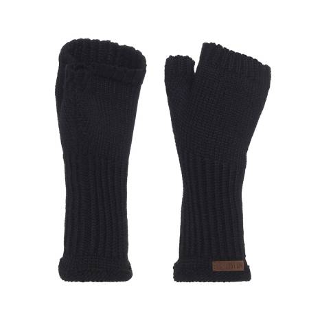 KNIT FACTORY Handstulpen CLEO schwarz