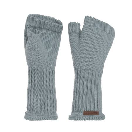 KNIT FACTORY Handstulpen CLEO stone green