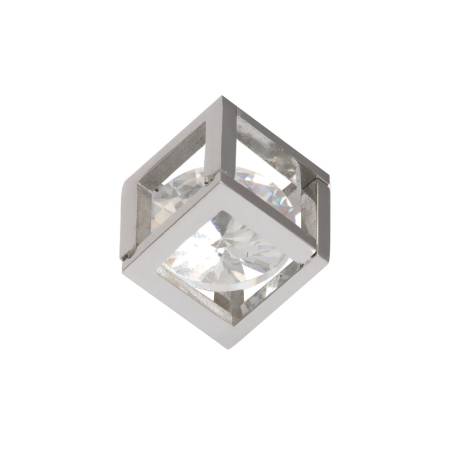 iXXXi Anhänger CHARM HOLLOW CUBE STONE silber