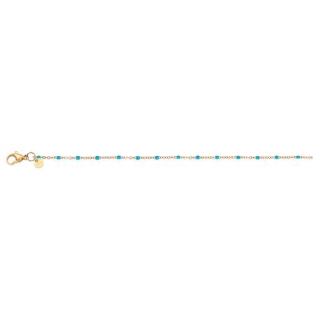 iXXXi Armband SLIM BALL TURQUOISE gold